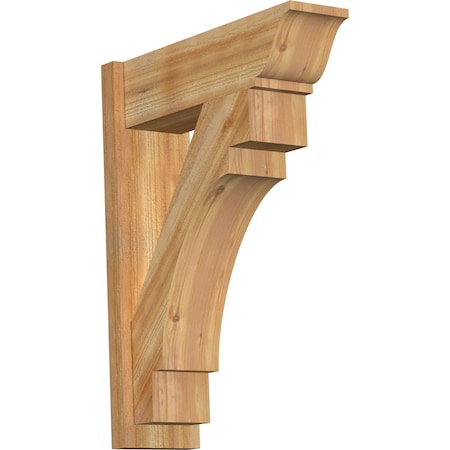 Ekena Millwork Merced Rough Sawn Traditional Outlooker, Western Red Cedar, 8"W x 26"D x 34"H OUT08X26X34MRC01RWR